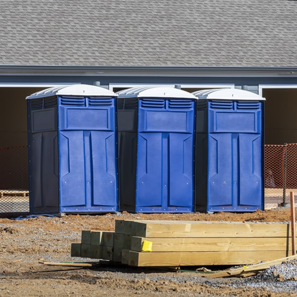 can i customize the exterior of the porta potties with my event logo or branding in Sand Fork